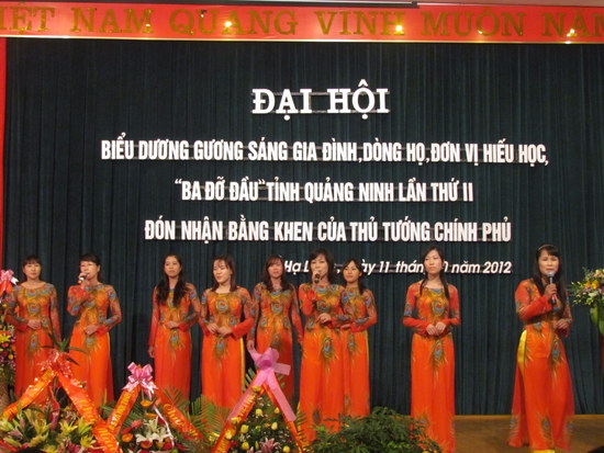 Quảng Ninh: Đại hội biểu dương gương sáng Gia đình – Dòng họ - Đơn vị hiếu học, ‘Ba đỡ đầu’ lần thứ 2.