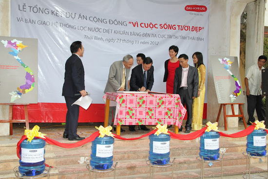 Công ty Dai-Ichi Life Việt Nam: Bàn giao công trình nước sạch cho 3 trường học tỉnh Thái Bình