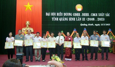 Quảng Bình: Tổ chức Đại hội Biểu dương GĐHH, DHHH, CĐKH xuất sắc lần thứ III (2008 - 2013)