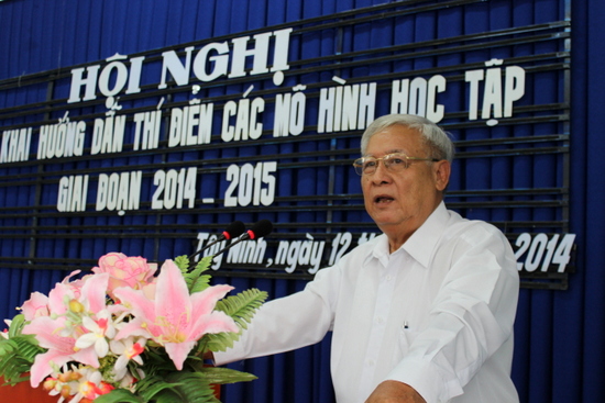 Tây Ninh: Hội Khuyến học triển khai hướng dẫn thí điểm các mô hình học tập giai đoạn 2014 - 2015