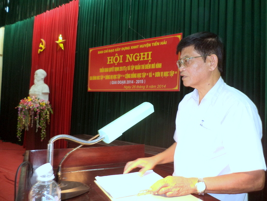 Thái Bình: Ban chỉ đạo xây dựng xã hội học tập huyện Tiền Hải triển khai Quyết định 281/TTg của Thủ tướng Chính phủ