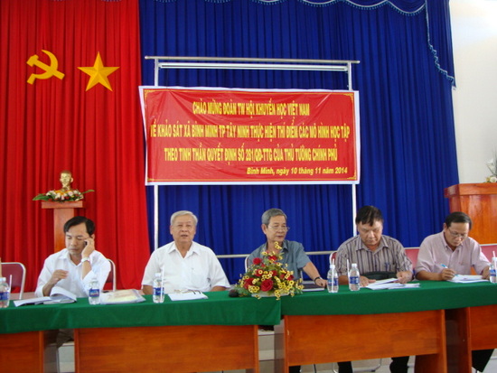 Đoàn cán bộ TW Hội Khuyến học Việt Nam thăm và khảo sát tại tỉnh Tây Ninh