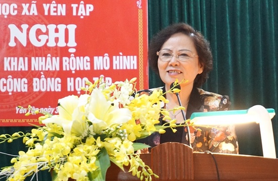 Phú Thọ: Sơ kết 1 năm triển khai nhân rộng mô hình gia đình, dòng họ, cộng đồng học tập tại xã Yên Tập, huyện Cẩm Khê