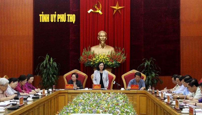 Trưởng Ban Dân vận Trung ương Trương Thị Mai làm việc tại tỉnh Phú Thọ