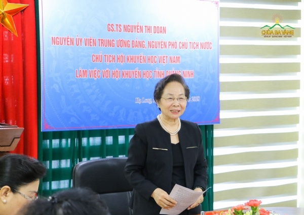 Chủ tịch Hội KHVN thăm và làm việc với Hội Khuyến học tỉnh Quảng Ninh