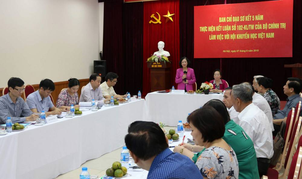 Trưởng Ban Dân vận Trung ương làm việc với Hội Khuyến học Việt Nam