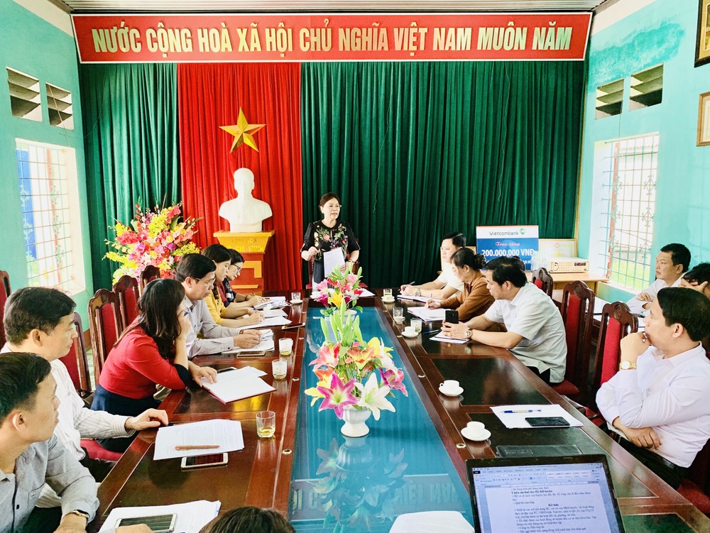 Phú Thọ: Ban chí đạo xây dựng XHHT tỉnh kiểm tra công tác khuyến học năm 2019 tại Đoan Hùng