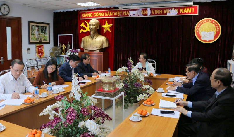Chủ tịch Hội Khuyến học Việt Nam làm việc với Thường trực Hội Khuyến học Vĩnh Phúc