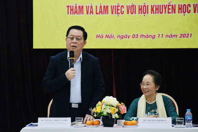 Trưởng Ban Tuyên giáo Trung ương thăm, làm việc tại Hội Khuyến học Việt Nam