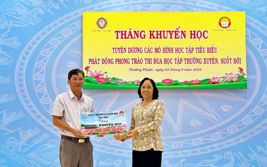 Đồng Tháp tổ chức Tháng Khuyến học đến các xã phường cơ sở