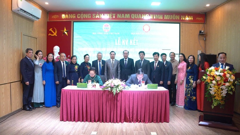 Hội Khuyến học Việt Nam và Hội Nông dân Việt Nam ký kết chương trình phối hợp giai đoạn 2025-2030