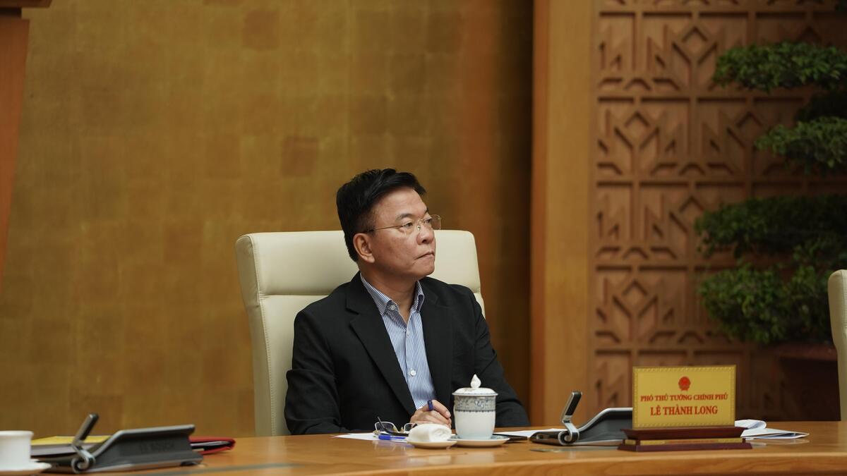 Phó Thủ tướng Lê Thành Long làm việc với Ban Thường vụ Hội Khuyến học Việt Nam