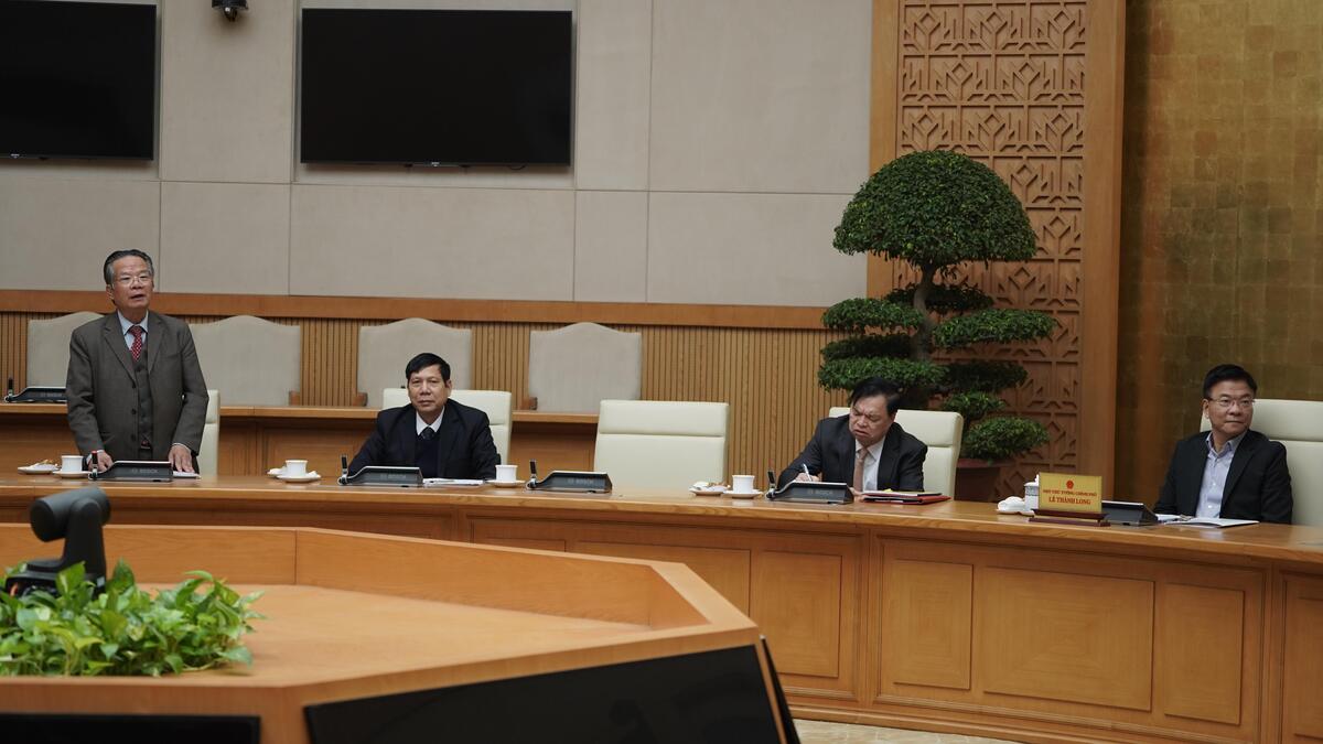 Phó Thủ tướng Lê Thành Long làm việc với Ban Thường vụ Hội Khuyến học Việt Nam