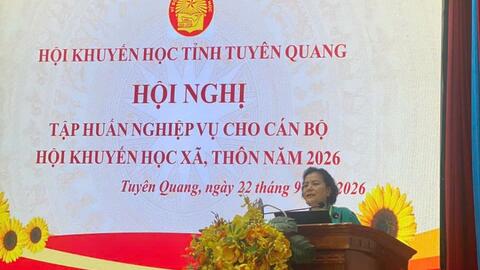 Tuyên Quang: Hội Khuyến học tỉnh tập huấn nghiệp vụ công tác khuyến học cho cán bộ cơ sở
