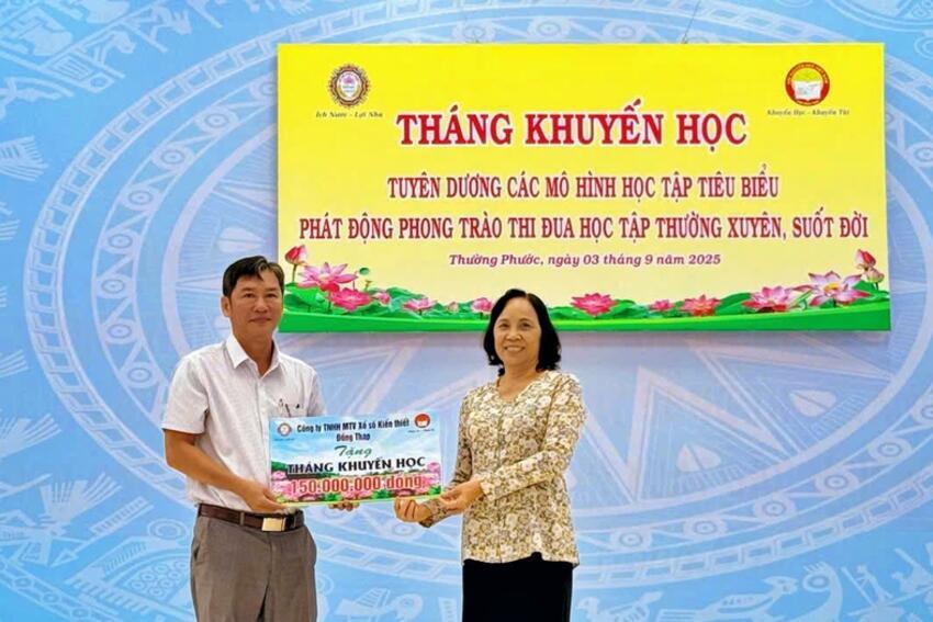 Đồng Tháp tổ chức Tháng Khuyến học đến các xã phường cơ sở