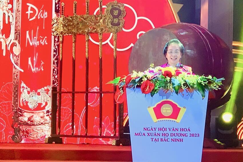 Giáo sư, Tiến sĩ Nguyễn Thị Doan: Họ Dương Việt Nam phát huy truyền thống, tiếp tục thúc đẩy khuyến học, khuyến tài