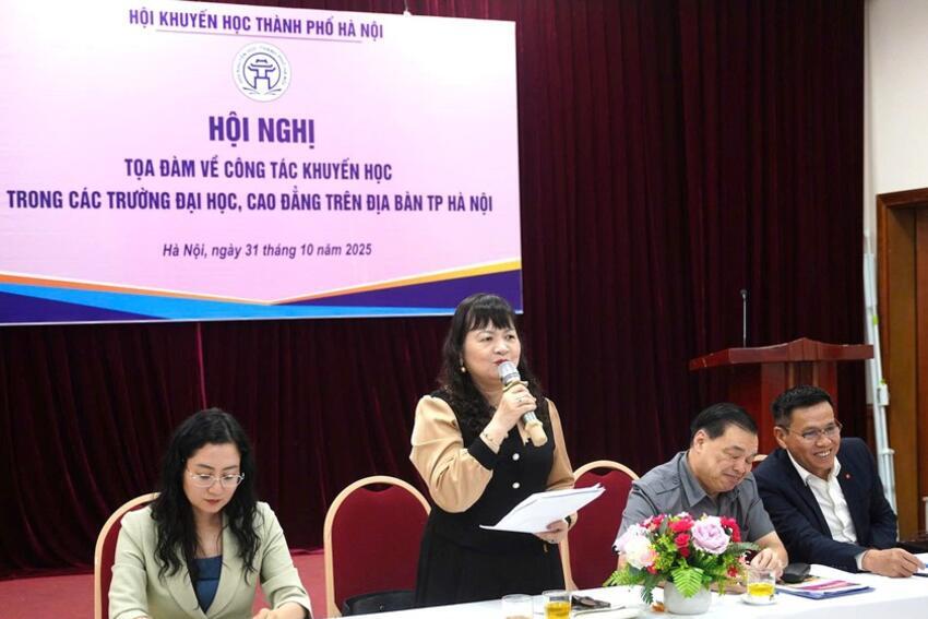 Hội Khuyến học Hà Nội bàn giải pháp thúc đẩy khuyến học trong trường đại học, cao đẳng