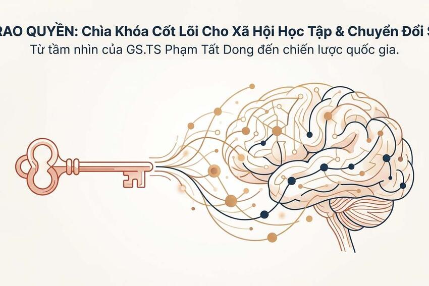 Trao quyền: Vấn đề cốt lõi trong xã hội học tập chuyển đổi số