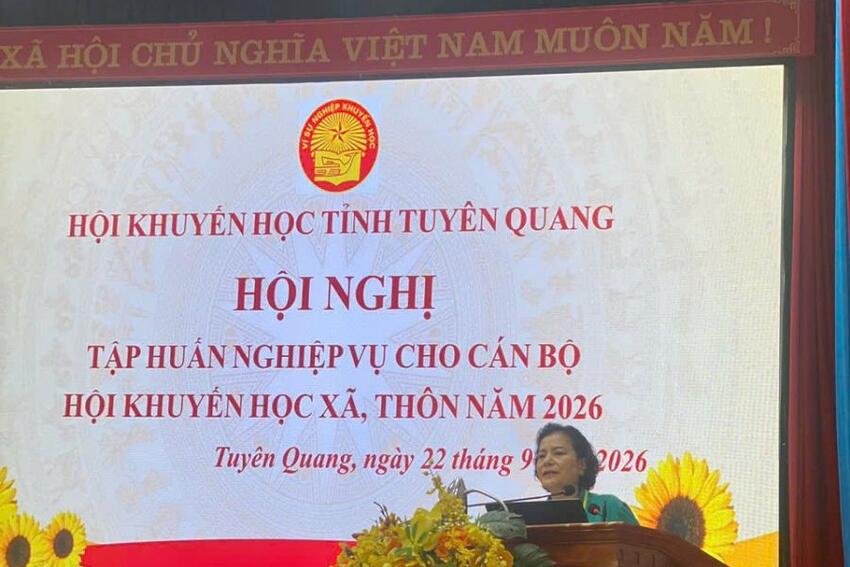 Tuyên Quang: Hội Khuyến học tỉnh tập huấn nghiệp vụ công tác khuyến học cho cán bộ cơ sở