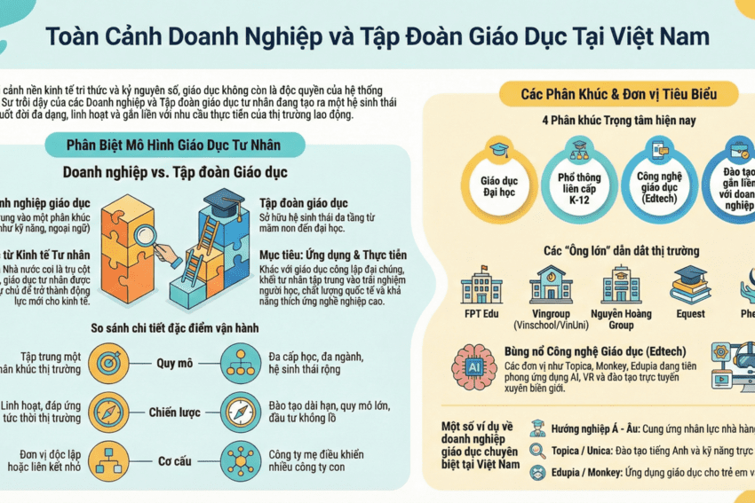 Doanh nghiệp giáo dục và tập đoàn giáo dục