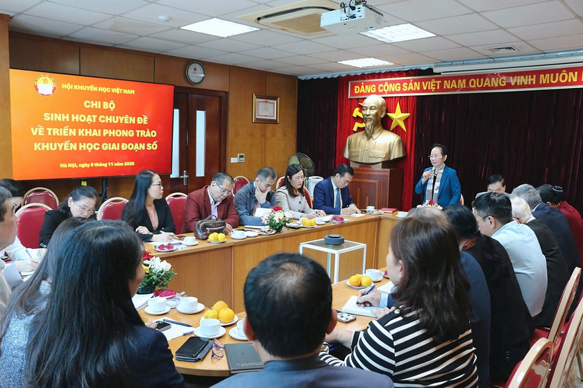 Chi bộ Hội Khuyến học Việt Nam ra chương trình hành động thực hiện khuyến học số  - Ảnh 1.