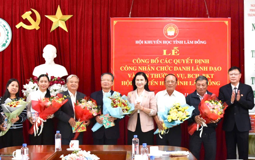 Hội Khuyến học tỉnh Lâm Đồng công bố các chức danh lãnh đạo nhiệm kỳ 2025-2030 - Ảnh 2.
