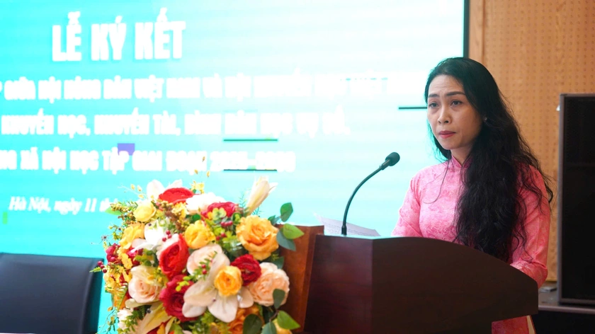 Hội Khuyến học Việt Nam và Hội Nông dân Việt Nam ký kết chương trình phối hợp giai đoạn 2025-2030 - Ảnh 2.