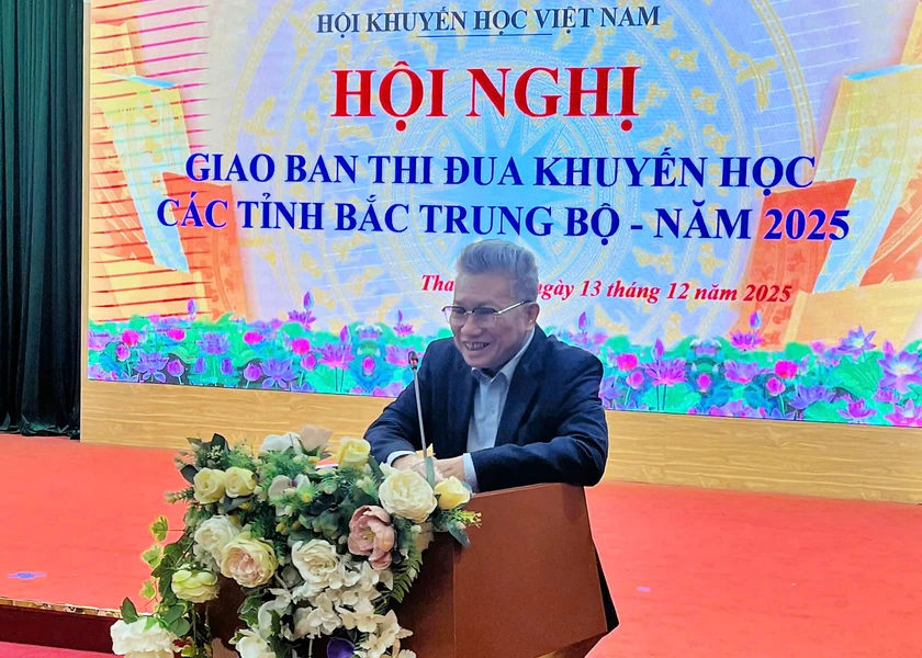 Giao ban thi đua khuyến học các tỉnh Bắc Trung Bộ - Ảnh 1.