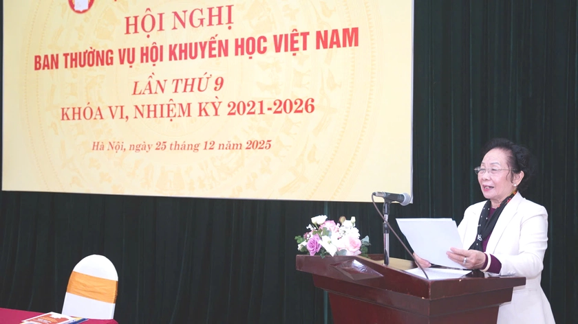 Hội nghị Ban Thường vụ Hội Khuyến học Việt Nam lần thứ 9 khóa VI, nhiệm kỳ 2021-2026 - Ảnh 2.