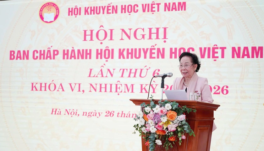 Hội nghị Ban Chấp hành Hội Khuyến học Việt Nam lần thứ 6, khóa VI nhiệm kỳ 2021-2026 - Ảnh 2.