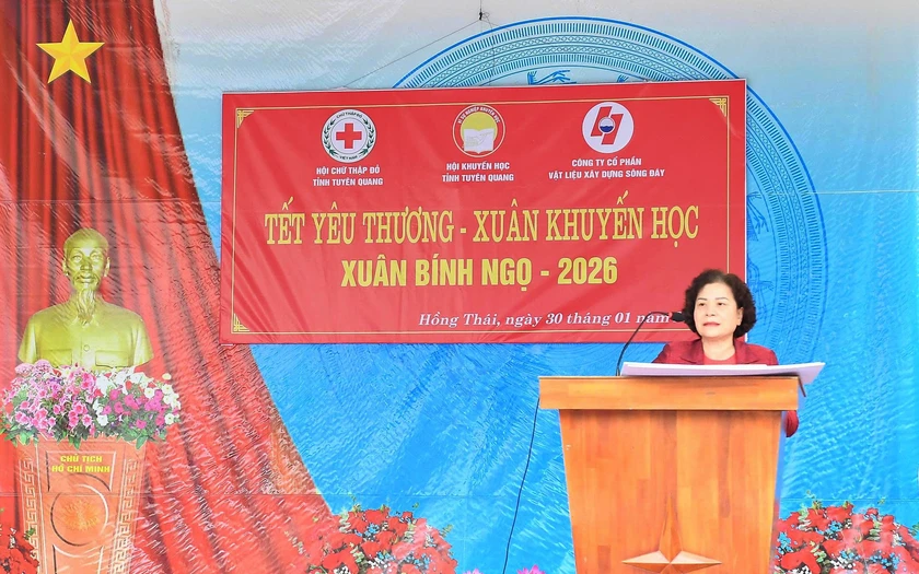 Tết yêu thương - Xuân Khuyến học 2026 ấm áp nghĩa tình nơi vùng cao Hồng Thái - Ảnh 3.