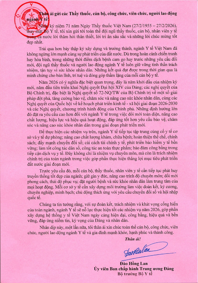 Ngày Thầy thuốc Việt Nam trong "năm bản lề" 2026 của ngành Y tế - Ảnh 1.