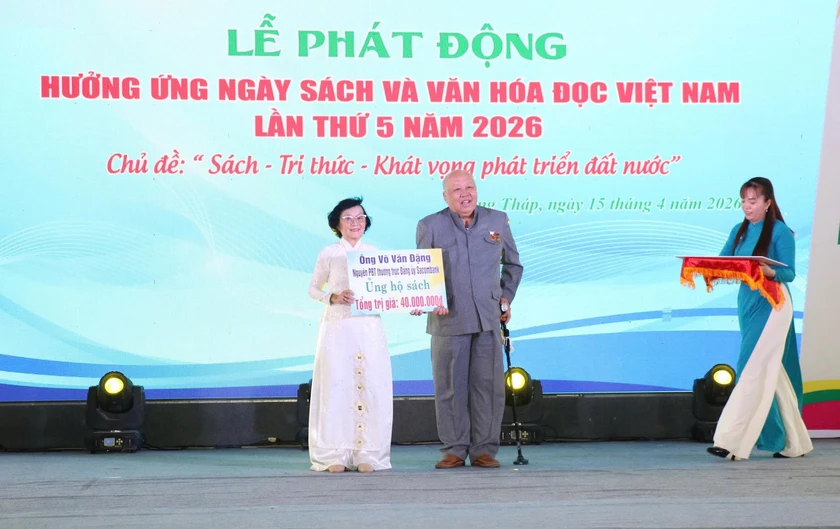 Hội Khuyến học Đồng Tháp đồng hành, hưởng ứng Ngày Sách và Văn hóa đọc Việt Nam - Ảnh 2.