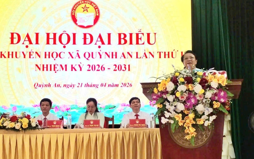 Đại hội Hội Khuyến học xã Quỳnh An (Hưng Yên) lan tỏa phong trào học tập suốt đời trong giai đoạn mới - Ảnh 1.