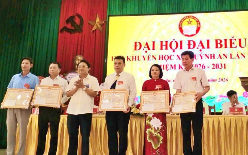 Đại hội Hội Khuyến học xã Quỳnh An (Hưng Yên) lan tỏa phong trào học tập suốt đời trong giai đoạn mới - Ảnh 4.