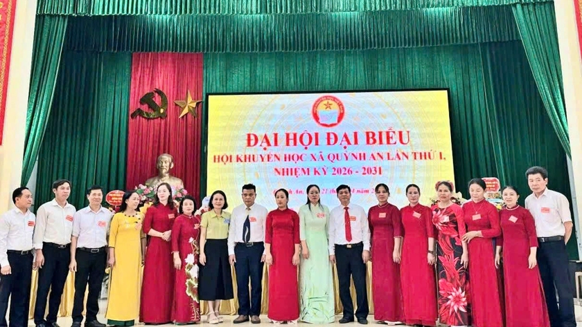 Đại hội Hội Khuyến học xã Quỳnh An (Hưng Yên) lan tỏa phong trào học tập suốt đời trong giai đoạn mới - Ảnh 5.