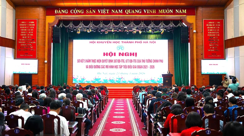 Hội Khuyến học Hà Nội sơ kết, biểu dương các mô hình học tập tiêu biểu giai đoạn 2021-2026 - Ảnh 7.