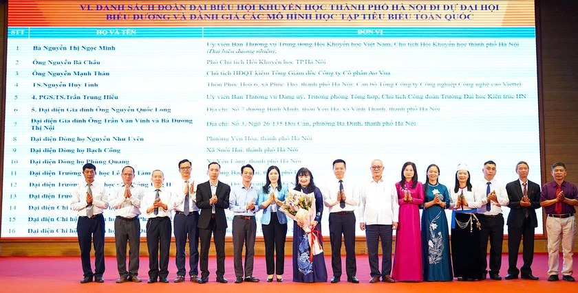 Hội Khuyến học Hà Nội sơ kết, biểu dương các mô hình học tập tiêu biểu giai đoạn 2021-2026 - Ảnh 6.