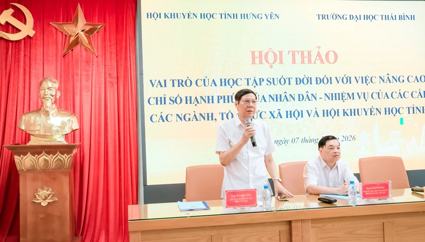 Hội Khuyến học tỉnh Hưng Yên thúc đẩy học tập suốt đời để nâng cao chỉ số hạnh phúc cho nhân dân - Ảnh 2.