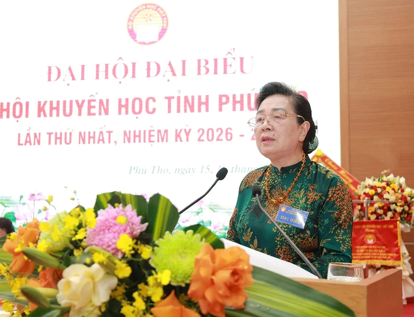 Đại hội Khuyến học Phú Thọ lần thứ I: Đẩy mạnh khuyến học số, lan tỏa khuyến học xanh - Ảnh 2.