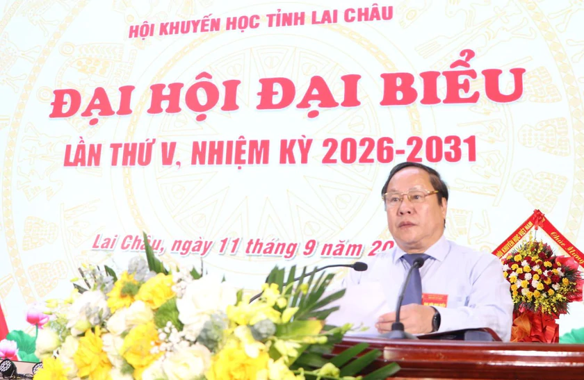 Ông Tống Thanh Hải tái đắc cử Chủ tịch Hội Khuyến học tỉnh Lai Châu nhiệm kỳ 2026-2031 - Ảnh 8.