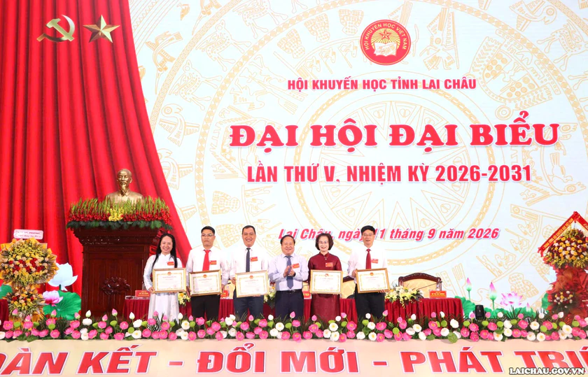 Ông Tống Thanh Hải tái đắc cử Chủ tịch Hội Khuyến học tỉnh Lai Châu nhiệm kỳ 2026-2031 - Ảnh 6.