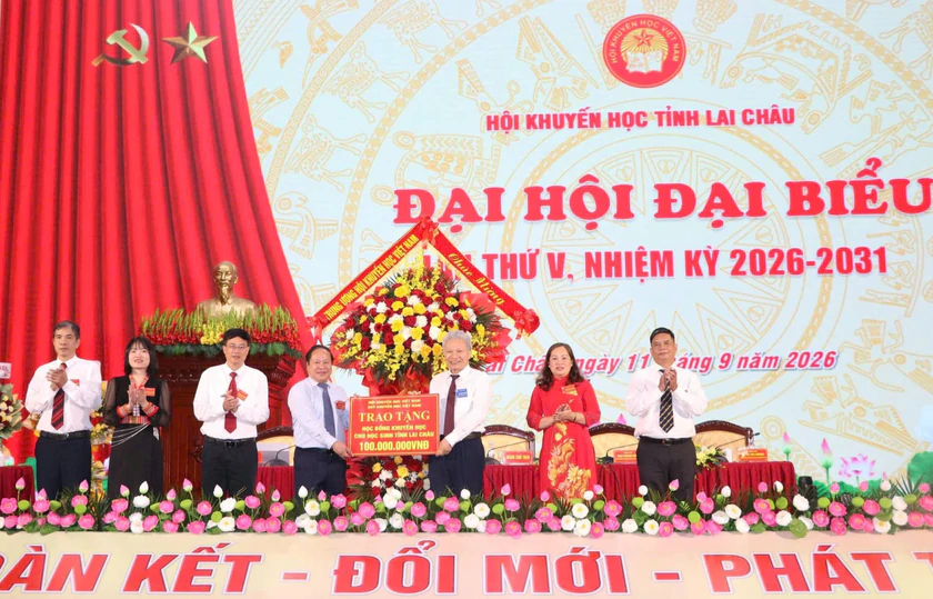 Ông Tống Thanh Hải tái đắc cử Chủ tịch Hội Khuyến học tỉnh Lai Châu nhiệm kỳ 2026-2031 - Ảnh 3.