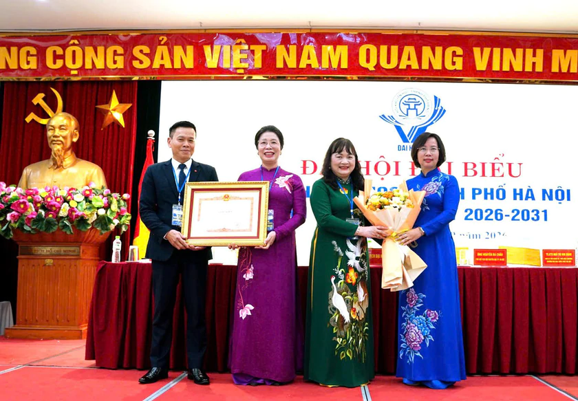 Bà Nguyễn Thị Ngọc Minh tái đắc cử Chủ tịch Hội Khuyến học Hà Nội khóa VI - Ảnh 2.