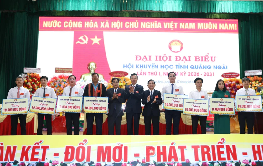 Ông Võ Thanh An làm Chủ tịch Hội Khuyến học tỉnh Quảng Ngãi nhiệm kỳ 2026-2031 - Ảnh 6.